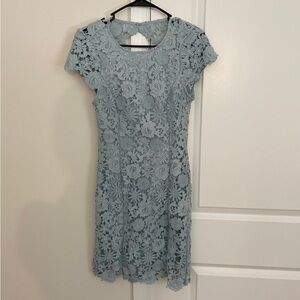 Lulus Lace Blue Dress
